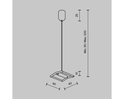 Подвесное крепление гибкого трека-ремня Accessories for system Parity TRA130SW-B Maytoni