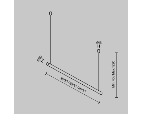 Подвес для штанги Accessories for system Parity TRA130SWK-B Maytoni