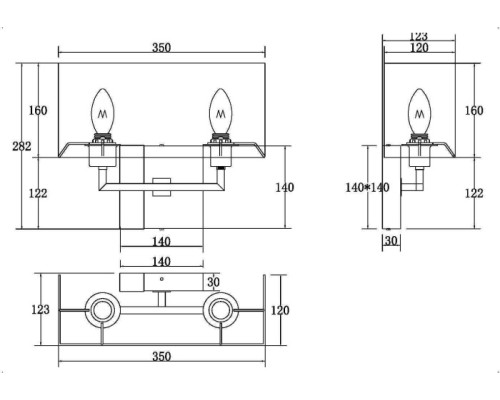 Бра Bianco Z030WL-02BS Maytoni