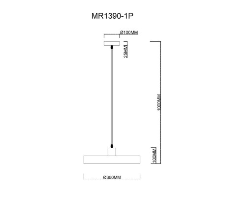 Подвесной светильник Ria MR1390-1P MyFar