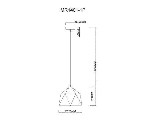 Подвесной светильник Brigitte MR1401-1P MyFar