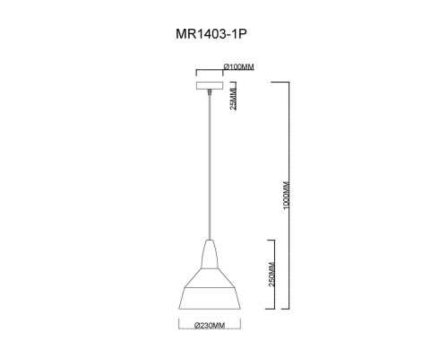 Подвесной светильник Brigitte MR1403-1P MyFar