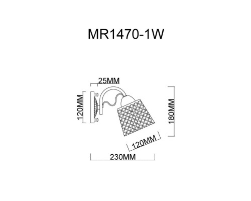 Бра Luiza MR1470-1W MyFar