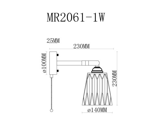 Бра Natalie MR2061-1W MyFar