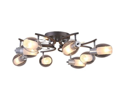 Потолочная люстра 75037-8C CHROME, GRAY Natali Kovaltseva