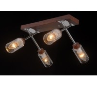 Потолочная люстра Helsinki Wood HELSINKI WOOD 81043-4C WOOD,CHROME Natali Kovaltseva