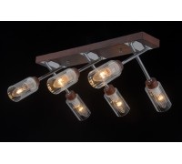 Потолочная люстра Helsinki Wood HELSINKI WOOD 81043-6C WOOD,CHROME Natali Kovaltseva
