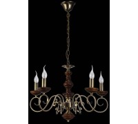 Подвесная люстра Luxury Wood LUXURY WOOD 11357/5C ANTIQUE,WALNUT Natali Kovaltseva