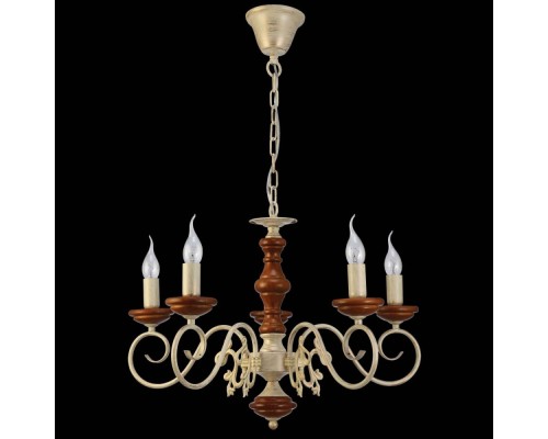 Подвесная люстра Luxury Wood LUXURY WOOD 11357/5C WHITE OAK,WALN Natali Kovaltseva