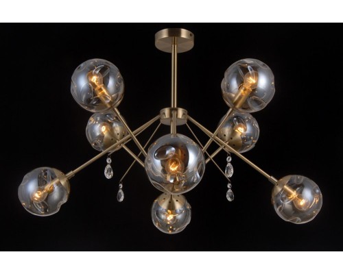 Потолочная люстра Molecule MOLECULE 81045-8C ANTIQUE BRASS Natali Kovaltseva