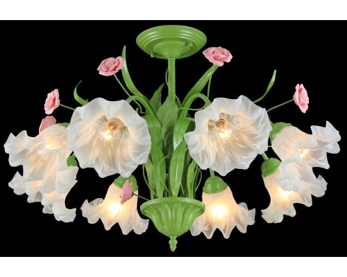 Потолочная люстра Rose ROSE 11462/8C GREEN Natali Kovaltseva