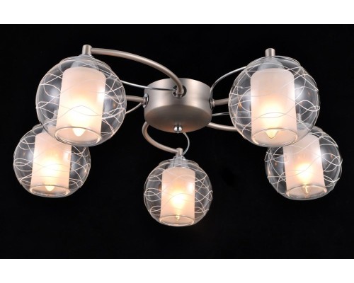 Потолочная люстра Twin TWIN 75089/5C NICKEL, CHROME Natali Kovaltseva