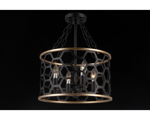 Подвесная люстра Valencia VALENCIA 81059-4C MATT BLACK Natali Kovaltseva