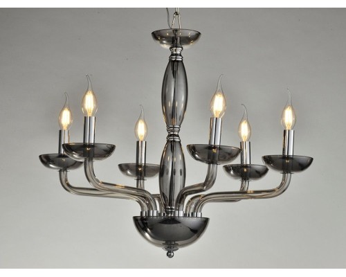 Подвесная люстра 12600 12606/C smoke Newport