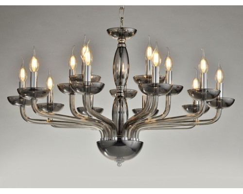 Подвесная люстра 12600 12615/C smoke Newport