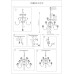 Подвесная люстра 3100 31010+12/C B/C без абажуров Newport