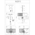 Подвесная люстра 3120 3125/S nickel без абажуров Newport