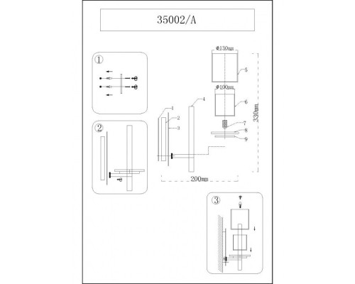 Бра 35000 35002/A Newport