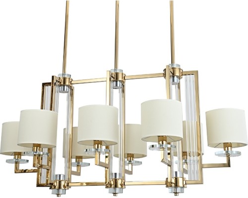 Подвесная люстра 35400 35408/S gold без абажуров Newport