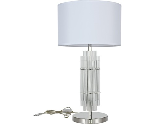 Интерьерная настольная лампа 3680 3681/T nickel Newport