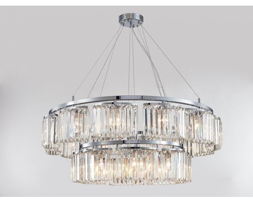 Подвесная люстра 4350 4358+12/S chrome Newport