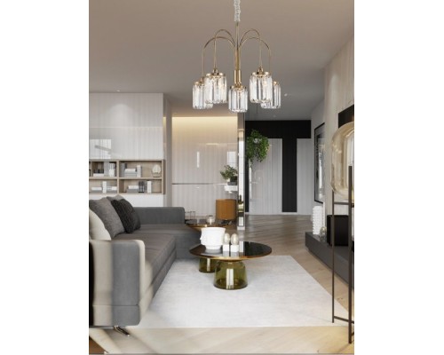 Подвесная люстра 4500 4505/C gold Newport