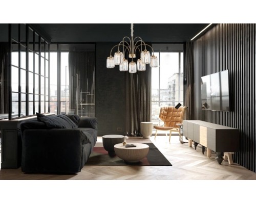 Подвесная люстра 4500 4506+3/C gold Newport