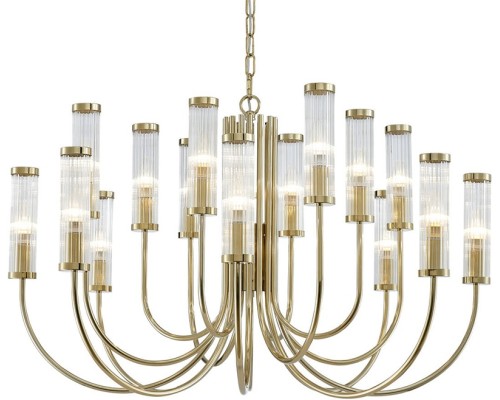 Подвесная люстра 4550 4558+4+4/C gold Newport