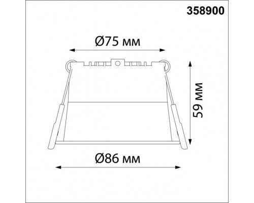 Точечный светильник Tran 358900 Novotech