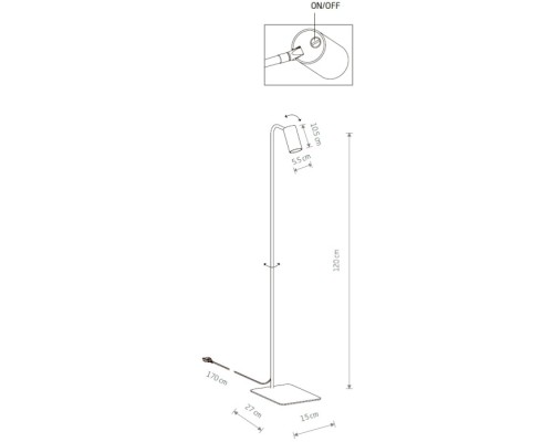 Торшер Mono 7717 Nowodvorski