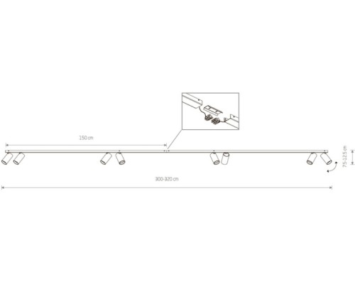 Спот Mono 2x150 7750 Nowodvorski
