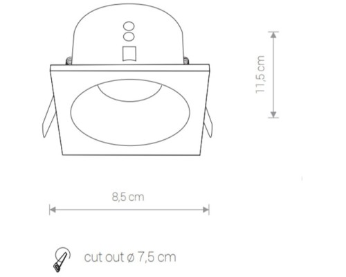 Точечный светильник Delta 8368 Nowodvorski