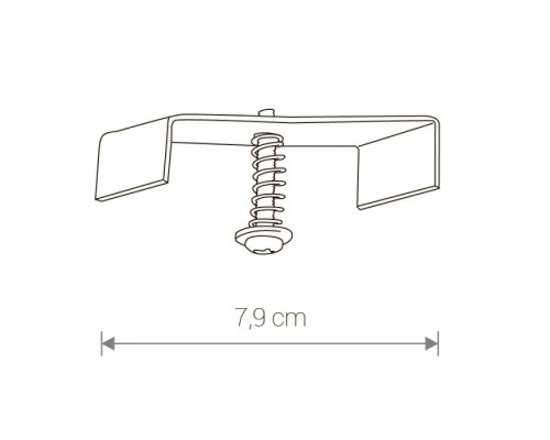 Трековое крепление Profile Recessed Fixing Set 8805 Nowodvorski