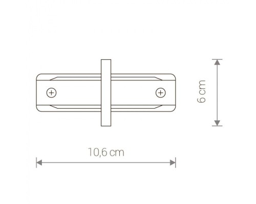Коннектор Profile Recessed Straight Connector 8967 Nowodvorski