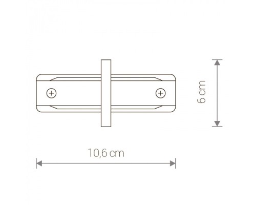 Коннектор Profile Recessed Straight Connector 8968 Nowodvorski