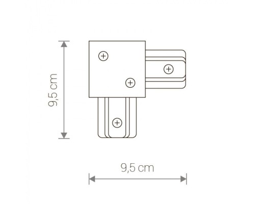 Коннектор Profile Recessed L-connector 8971 Nowodvorski