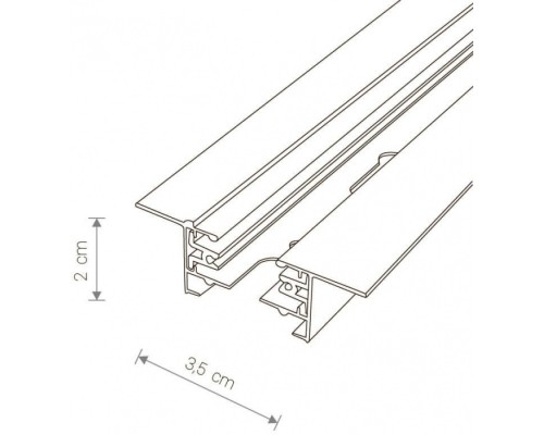 Шинопровод Profile Recessed 9015 Nowodvorski