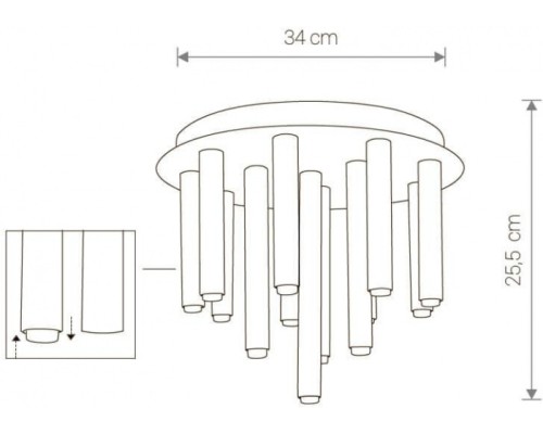 Потолочная люстра Stalactite 9054 Nowodvorski
