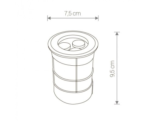 Встраиваемый светильник уличный Picco 9104 Nowodvorski