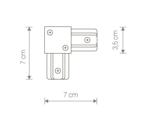 Коннектор Profile L-connector 9456 Nowodvorski