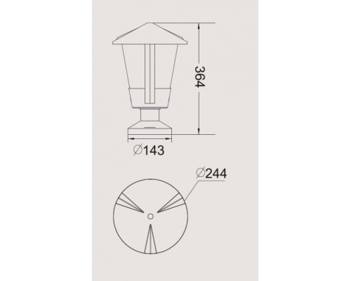 Наземный фонарь  1254S Gr Oasis Light