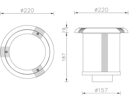 Встраиваемый светильник уличный ВСТРАИВАЕМЫЕ СВЕТИЛЬНИКИ 12612 Bl Oasis Light