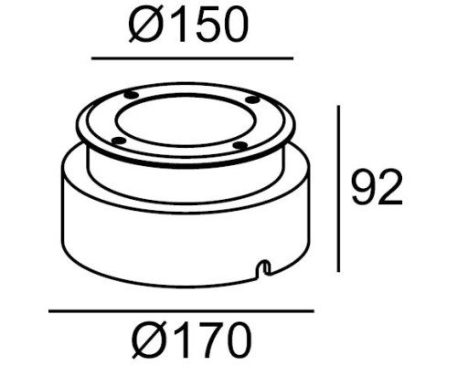 Встраиваемый светильник уличный  12682 SS Oasis Light