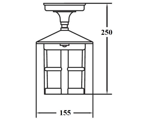 Потолочный светильник уличный CORDOBA 15805A Gb Oasis Light