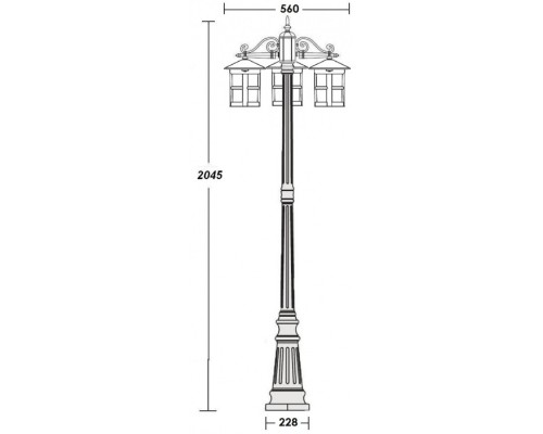 Наземный фонарь CORDOBA 15809B Gb Oasis Light
