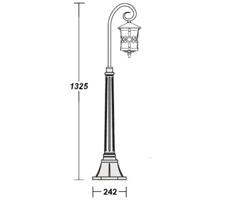 Наземный фонарь FRANKFURT 15856/18 Gb Oasis Light