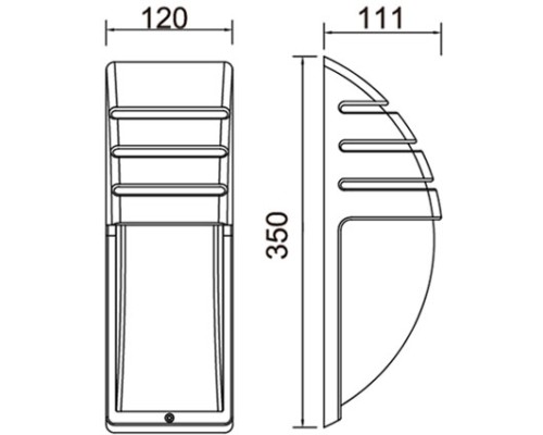 Настенный светильник уличный SIDNEY 1836 Gr Oasis Light