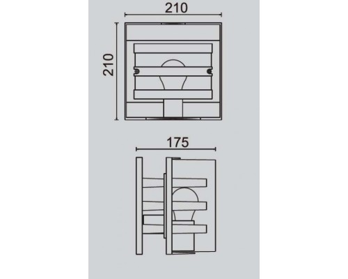 Настенный светильник уличный  1838L Gr Oasis Light