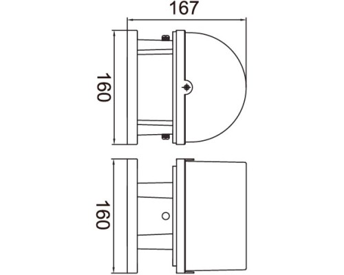 Настенный светильник уличный SIDNEY 1838S Gr Oasis Light