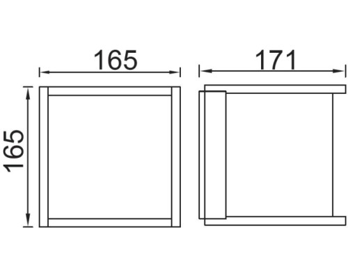 Настенный светильник уличный GEOMETRY 1846 Gr Oasis Light